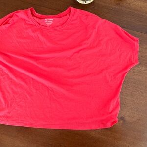 Athleta  Hot Coral Short Sleeve Tee